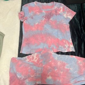 SHEIN cotton candy two-piece loungewear set